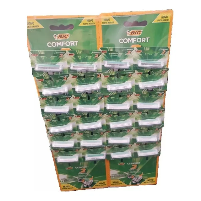 Rastrillos Bic Comfort 2 Display Con 24 Piezas