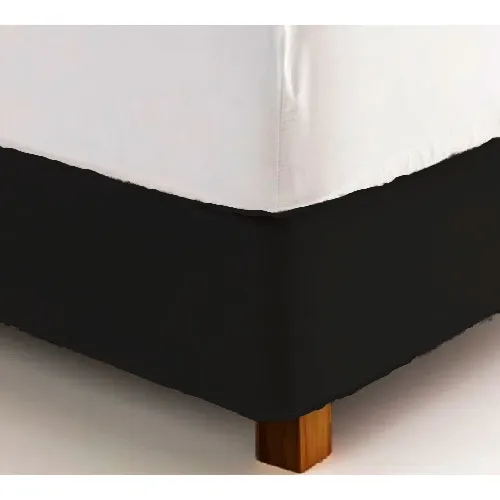 Cubre Sommier 1 Pl 0.80x1.90 Elastizado Color Negro