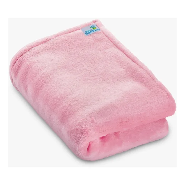Cobertor / Cobija Para Bebé Calientita Frazada Suave Color Rosa claro