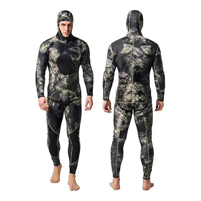 Traje Neopreno 2 Repuesto Capucha Manga Larga Para Buceo
