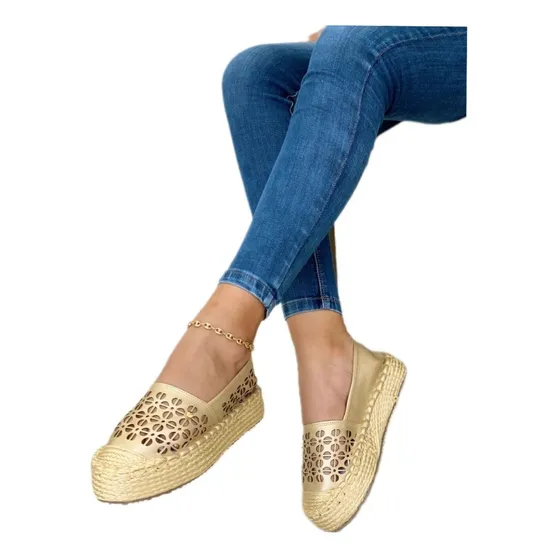  Zapatos Cotiza Troquelada Bordada Para Damas 