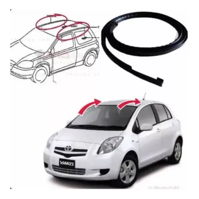 Set Moldura Platina Techo Toyota Yaris