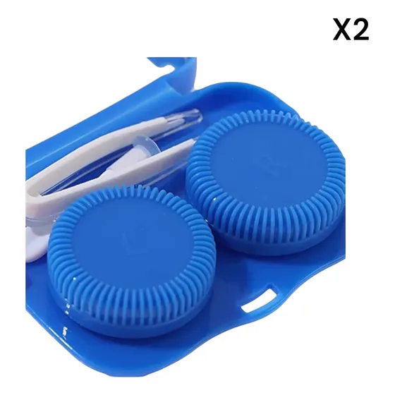 Set Estuche De Limpieza Para Lentes De Contacto Con Espejo