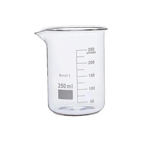 Vaso De Precipitado 250 Ml Graduado Vidrio Borosilicato 3.3