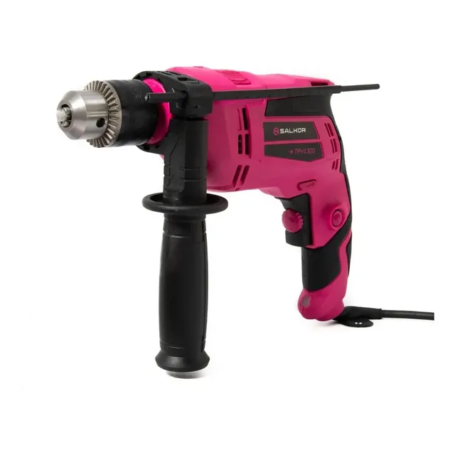 Taladro Atornillador Percutor 600 Watts 13mm Tphr1300 Salkor Color Rosa Chicle Frecuencia 50