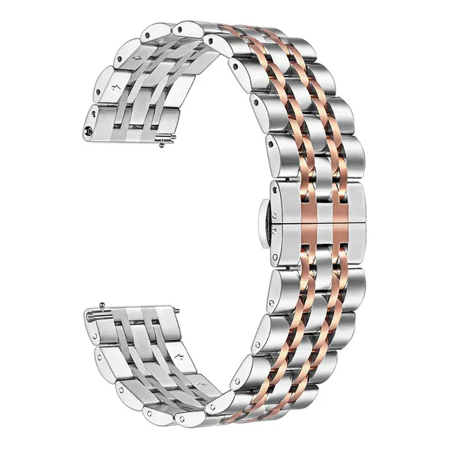 Para Samsung Galaxy Watch Active In Correa Metal Acero Banda