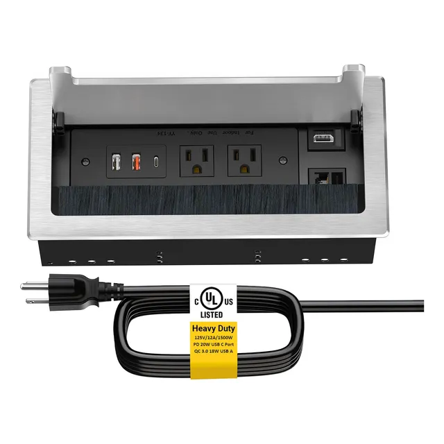 Power Hub Para Mesa De Conferencias Con Conectividad Multime