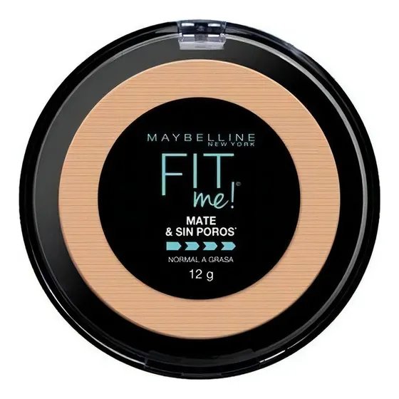 Polvo Compacto L'Oréal Paris Maybelline Fit Me Mate & Sin Poros Tono Sun Beige 12g
