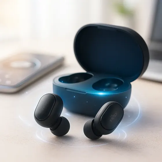 Fone Bluetooth TWS Sem Fio Davely com Som Imersivo e Potente Bateria Duradoura Conexão Rápida 5.0 de Longo Alcance Controle por Botão para Treinos Viagens Academia D981 Preto