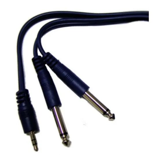 Cable Artekit Miniplug 3.5st A 2 Plug Mono 6.5  2 Metros