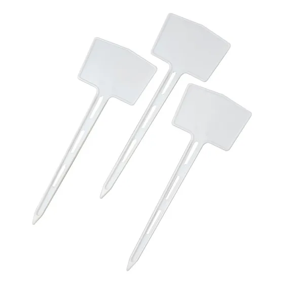 285 Plaquinhas 15cm Para Identificação Jardim Flores Hortas Cor Branco