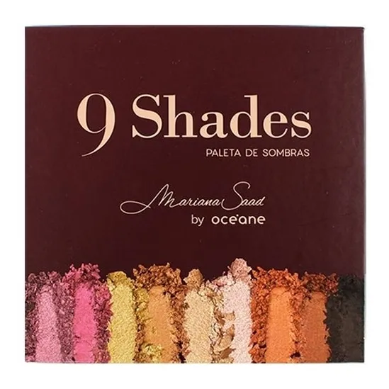 Paleta De Sombra 9 Shades Mariana Saad Océane