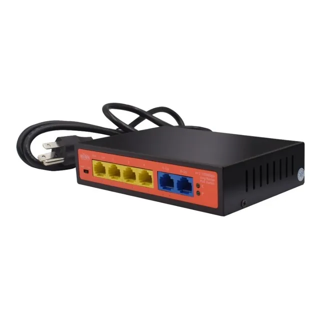 Switch Poe Wi-tek 4 Canales + 2 Adicionales - Electrocom -