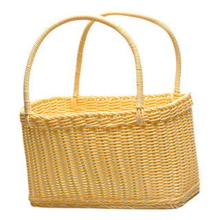Cesta De Picnic Tejida Con Asas, Soporte Multifuncional Para Cesta De Picnic Tejida Con Asas, Soporte Multifuncional Para