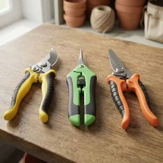 Kit 3 Tesouras De Poda Jardinagem Verde-limão