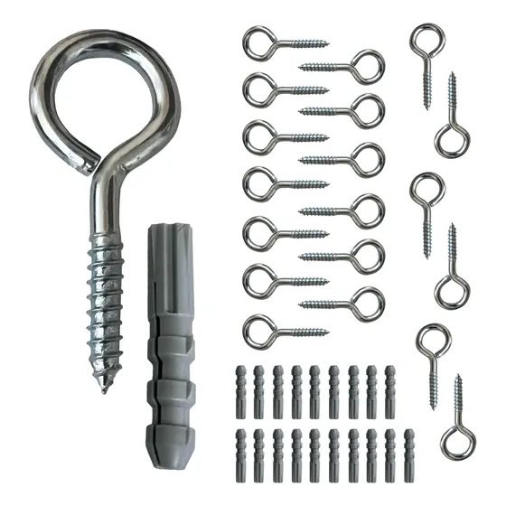 Kit 20 Armella 2 1/2  Uso Rudo Kit Instalacion Mallas Lonas