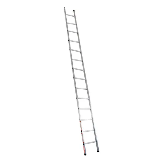 Escalera Recta De Aluminio 3.90m 14 Escalones 175kg Peldaños
