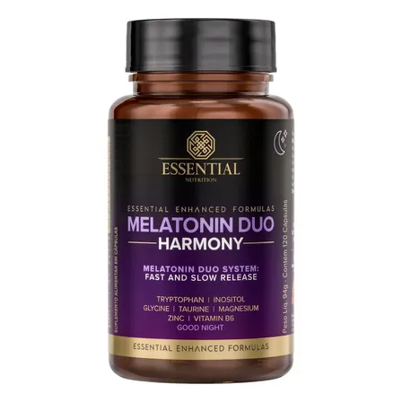 Melatonin Duo Harmony Essential Nutrition 120 Cápsulas