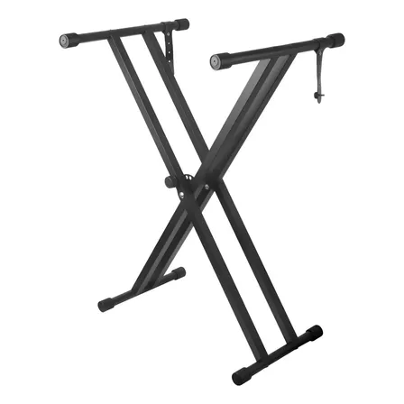 Vedo Suporte Para Teclado Musical Duplo X Ajustável 61 88 Preto