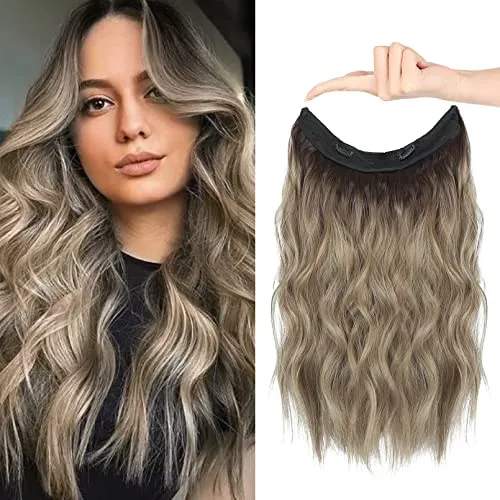 Hoojih Wire Hair Extensiones 2 Maneras Ajustables 85jjk