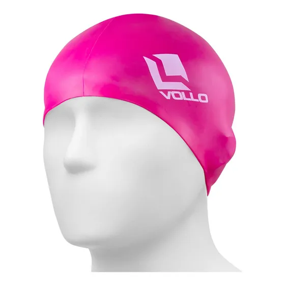 Touca Para Natação Em Silicone - Rosa - Vollo