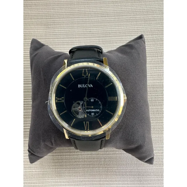 Reloj Bulova Automático Faja De Cuero