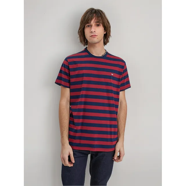 Remera Lee Rayada Algodon Pima Importada