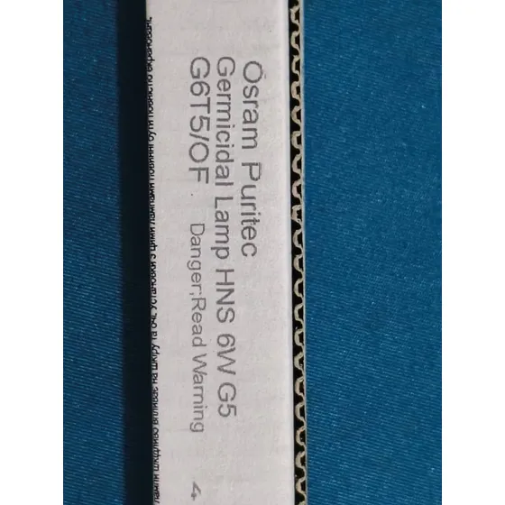 Bombillo Osram T5 Uv 6w G5 - Lámpara Ultravioleta