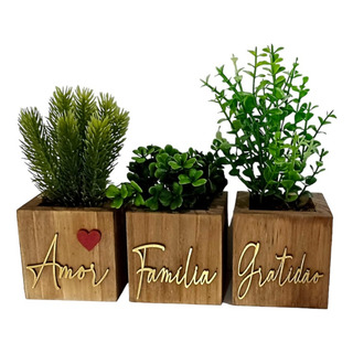 Vaso Decorativo Com Planta Artificial Cachepot Enfeite Vaso Decorativo Com Planta Artificial Cachepot Enfeite
