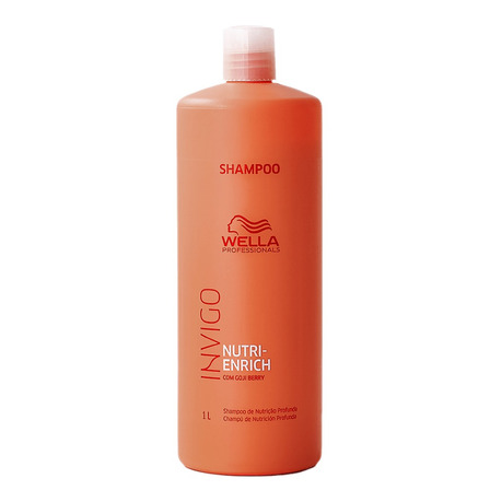 Shampoo Wella Invigo Nutri-Enrich em garrafa de 1000mL