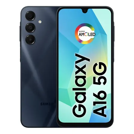 Teléfono Celular Samsung Galaxy A16 5g, 128 Gb + 4 Gb De Ram, Cámara De Hasta 50 Mp, Pantalla 6.7, Nfc, Ip54, Batería De 5000 Mah negro