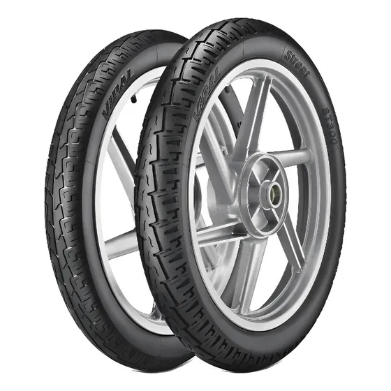 Par Pneu Vipal St300 Biz 125 Pop 110 60/100-17 E 80/100-14 