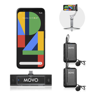 Sistema De Micrófono Inalámbrico Lavalier Movo Edge-uc-duo Sistema De Micrófono Inalámbrico Lavalier Movo Edge-uc-duo