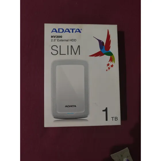 Disco Rígido Externo Adata Ahv300-1tu31 1tb Branco