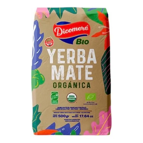 Yerba Mate Organica Con Palo Bio Dicomere Sin Tacc 500g