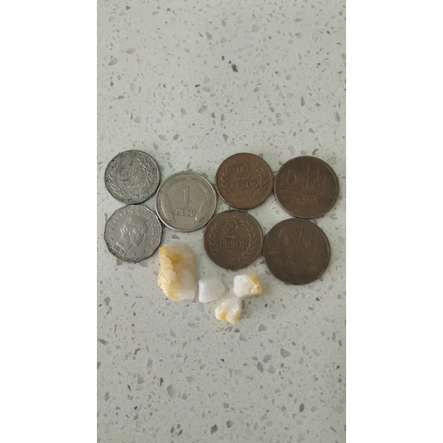50 Cent,1 Peso,2 Pesos Y 5 Pesos Monedas Colombianas