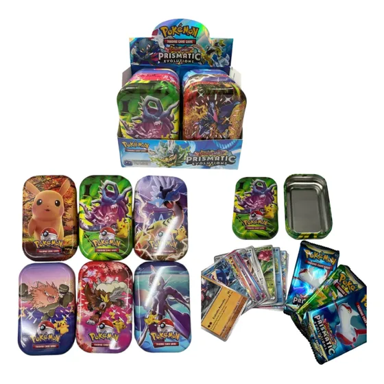 Lata Pokemon Con Sobres + Cartas Silver Tempest Compatibles