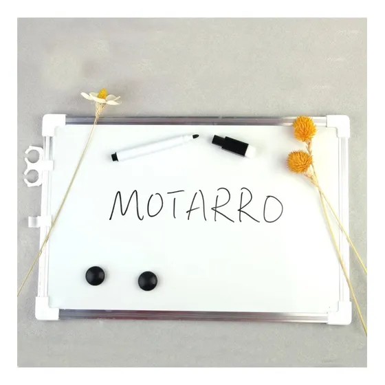 Pizarron Blanco Magnetico Con Plumon Borrador Aluminio 30x40
