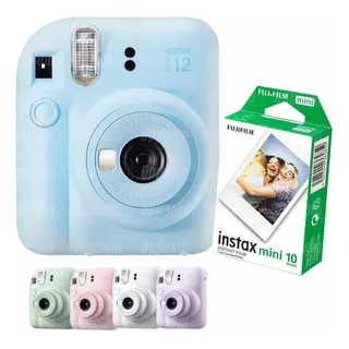CĂąmera InstantĂąnea Fujifilm Instax Mini 12 Con 10 Filme Azul CĂąmera InstantĂąnea Fujifilm Instax Mini 12 Con 10 Filme Azul