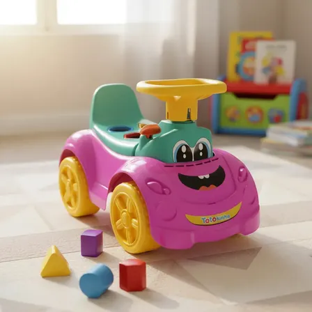 Totokinha Totoka Sport Carrinho Andador Brinquedo Educativo Formas Geométricas Passeio Ca…