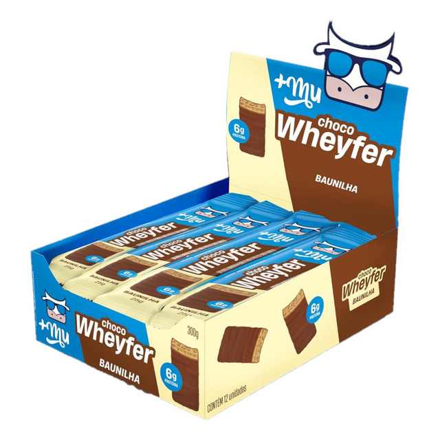 Chocowheyfer Proteico Sabor Baunilha - Display 12 Unidades 25g +mu Chocowheyfer Proteico Sabor Baunilha - Display 12 Unidades 25g +mu