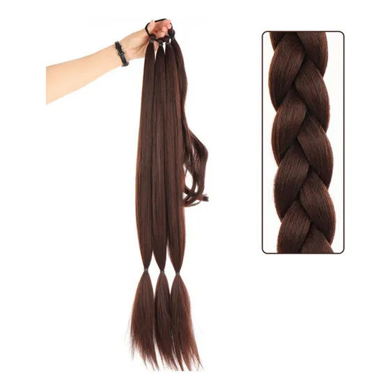 Extensiones De Pelo Largo Trenzado Wigs Ponytail