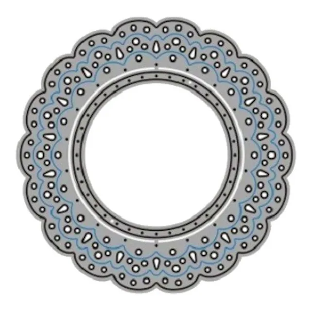 Die Cut Cortante  Scrapbooking Troquel Blonda Hueca Modelo B