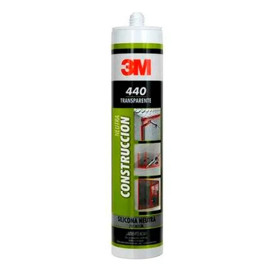 Pack 4 Siliconas Neutra Para Construccion 3m 440 300ml 