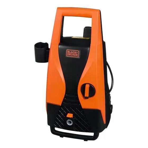 Hidrolavadora eléctrica Black+Decker Lavadora de Alta Presión PW1450TD naranja y negra de 1.4kW con 105bar de presión máxima 220V - 60Hz