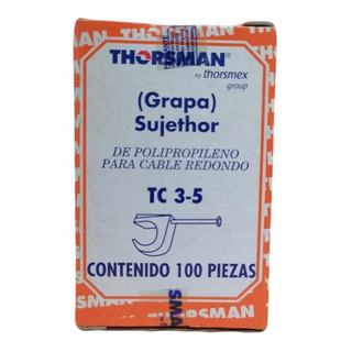 Grapa Sujetador De Polipropileno Para Cable Redondo 100 Pzs Grapa Sujetador De Polipropileno Para Cable Redondo 100 Pzs