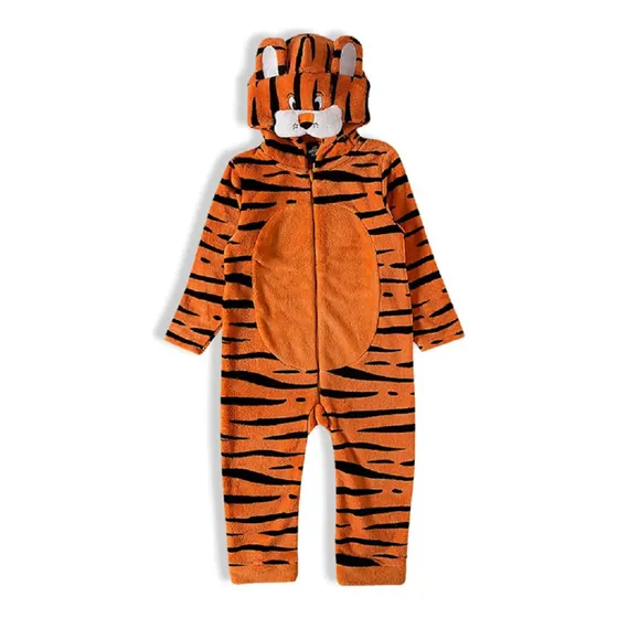Macacão Peludinho Sem Pézinho Kids Tiptop Tigrinho Menino