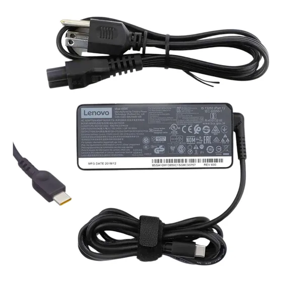 Cargador Thinkpad X1 Carbon 2017 20v/3.25a/65w Plug Tipo C