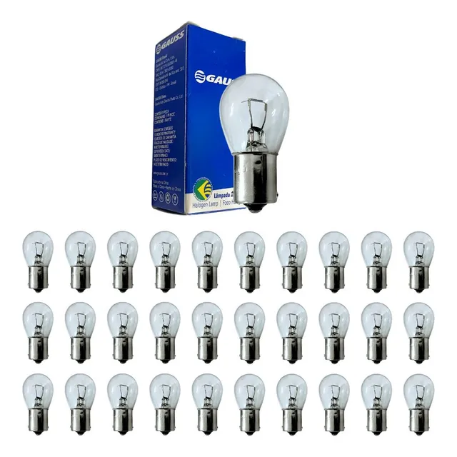Kit 30 Lampadas 1141 24v 1 Polo P21w 21w Gauss Gl1141b