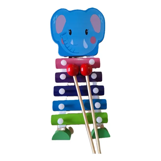 Xilófono Musical De Animales Madera Juguete Infantil
